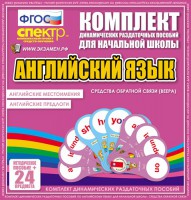 Динамические раздаточные пособия. Английский язык (веера). Английские местоимения, английские предлоги. - fgospostavki.ru - Хабаровск