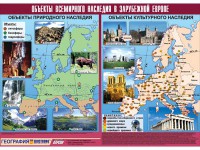 Таблица демонстрационная "Объекты всемирного наследия в Зарубежной Европе" (винил 100*140) - fgospostavki.ru - Хабаровск