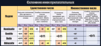 Стенд "Склонение имен прилагательных" - fgospostavki.ru - Хабаровск