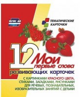 Тематические карточки "Мои первые слова" (красный цвет) - fgospostavki.ru - Хабаровск