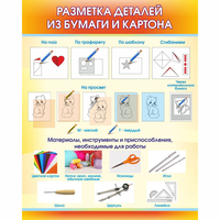 Стенд "Разметка деталей из бумаги и картона" - fgospostavki.ru - Хабаровск