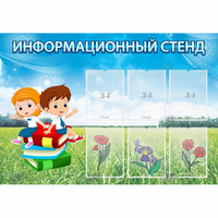 Стенд информационный с 6 карманами - fgospostavki.ru - Хабаровск