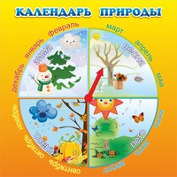 Стенд "Календарь природы" 0.5x0.5 - fgospostavki.ru - Хабаровск