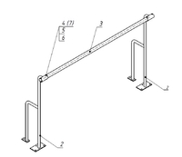 Станок хореографический напольный (1,5 метра, однорядный) - fgospostavki.ru - Хабаровск