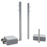 Бадминтонные стойки мобильные (с противовесами, на колесах) - fgospostavki.ru - Хабаровск