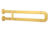 Поручень неоткидной двухопорный с антибактериальным покрытием (желтый) - fgospostavki.ru - Хабаровск