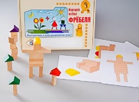 Игровой набор Фребеля "Конструктор деревянный без соединений-3" (Серия "Эксперимент") - fgospostavki.ru - Хабаровск