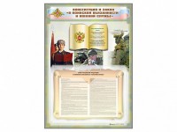 Стенд-уголок "Конституция Российской Федерации и Федеральный закон "О воинской обязанности и военной службе" - fgospostavki.ru - Хабаровск