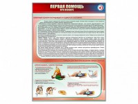 Стенд "Первая помощь при пожаре" - fgospostavki.ru - Хабаровск