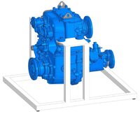 Учебное оборудование «Раздаточная коробка с коробкой отбора мощности в разрезе грузового автомобиля КамАЗ» - fgospostavki.ru - Хабаровск