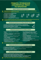 Стенд "Правила выполнения лабораторных работ по биологии" Вариант 1 - fgospostavki.ru - Хабаровск