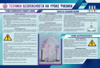 Стенд-уголок "Техника безопасности на уроках физики" - fgospostavki.ru - Хабаровск