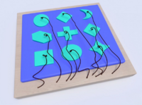 Развивающая панель с геометрическими фигурами - fgospostavki.ru - Хабаровск