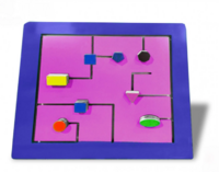 Тактильно-развивающая панель с геометрическими фигурами - fgospostavki.ru - Хабаровск