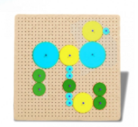 Тактильно-развивающая панель с разноцветными шестеренками - fgospostavki.ru - Хабаровск