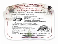 Стенд резной "Характеристика героя литературного произведения" - fgospostavki.ru - Хабаровск