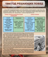 Стенд "1944 год решающих побед" - fgospostavki.ru - Хабаровск