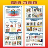 Стенд "Пожарная безопасность" Вариант 4 - fgospostavki.ru - Хабаровск