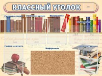 Стенд "Классный уголок" (с пробковым покрытием) - fgospostavki.ru - Хабаровск