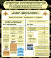 Стенд "Структура вооруженных сил РФ" - fgospostavki.ru - Хабаровск