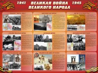 Стенд "Великая война Великого народа" Вариант 1 (9 блоков) - fgospostavki.ru - Хабаровск