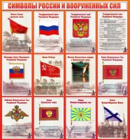 Стенд "Символы России и вооруженных сил" - fgospostavki.ru - Хабаровск