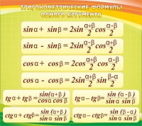 Стенд "Тригонометрические формулы" - fgospostavki.ru - Хабаровск