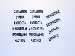 Набор магнитных карточек "Компоненты арифметических действий" - fgospostavki.ru - Хабаровск