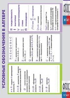 Таблица "Условные обозначения в алгебре" (винил) - fgospostavki.ru - Хабаровск