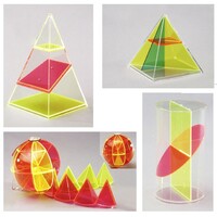 Дополнительный набор прозрачных геометрических тел с сечениями. - fgospostavki.ru - Хабаровск