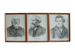 Портреты выдающихся физиков (деревянная рамка, под стеклом) - fgospostavki.ru - Хабаровск