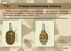 Комплект плакатов "Ручные гранаты" - fgospostavki.ru - Хабаровск