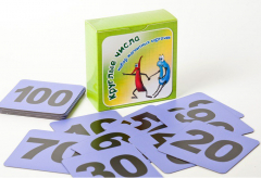 Набор магнитных карточек "Круглые числа" (фон фиолетовый) - fgospostavki.ru - Хабаровск