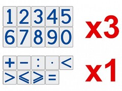 Комплект магнитов (демонстрационных) для школьной доски "Цифры и знаки" - fgospostavki.ru - Хабаровск