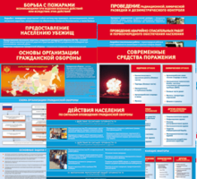 Комплект таблиц "Основы гражданской обороны (МЧС РФ)" 13 штук. - fgospostavki.ru - Хабаровск