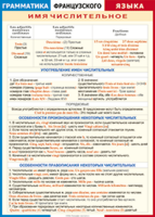 Таблица "Грамматика французского языка. Имя числительное (употребление, особенности произношения и правописания)" (100х140 сантиметров, винил) - fgospostavki.ru - Хабаровск