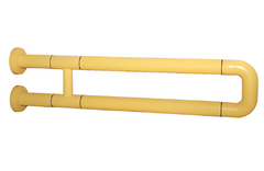 Поручень неоткидной двухопорный с антибактериальным покрытием (желтый) - fgospostavki.ru - Хабаровск