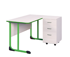 Стол учителя с тумбой с антивандальной кромкой - fgospostavki.ru - Хабаровск