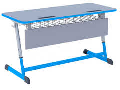 Парта NOMAD двухместная регулируемая по высоте с антивандальной кромкой - fgospostavki.ru - Хабаровск