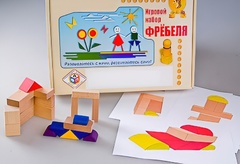 Игровой набор Фребеля "Конструктор деревянный без соединений-2" (Серия "Эксперимент") - fgospostavki.ru - Хабаровск