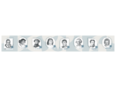 Стенд-лента "Выдающиеся путешественники и ученые-географы" - fgospostavki.ru - Хабаровск