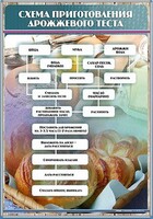 Стенд "Схема приготовления дрожжевого теста" - fgospostavki.ru - Хабаровск