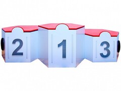 Электрифицированный интерактивный наградной пьедестал "Первый, второй, третий" - fgospostavki.ru - Хабаровск