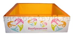 Сухой бассейн "Вообразилия" квадратный с шелкографией - fgospostavki.ru - Хабаровск