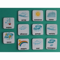 Набор карточек "Погода" (с рисунками) - fgospostavki.ru - Хабаровск
