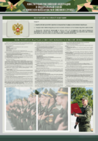 Стенд-уголок "Конституция Российской Федерации и Федеральный закон "О воинской обязанности и военной службе" - fgospostavki.ru - Хабаровск