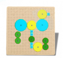 Тактильно-развивающая панель с разноцветными шестеренками - fgospostavki.ru - Хабаровск