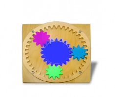 Тактильно-развивающая панель «Цветные шестеренки» - fgospostavki.ru - Хабаровск