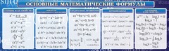 Стенд "Основные математические формулы" - fgospostavki.ru - Хабаровск