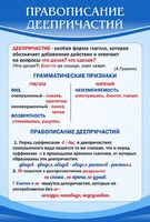 Стенд "Правописание деепричастий" - fgospostavki.ru - Хабаровск